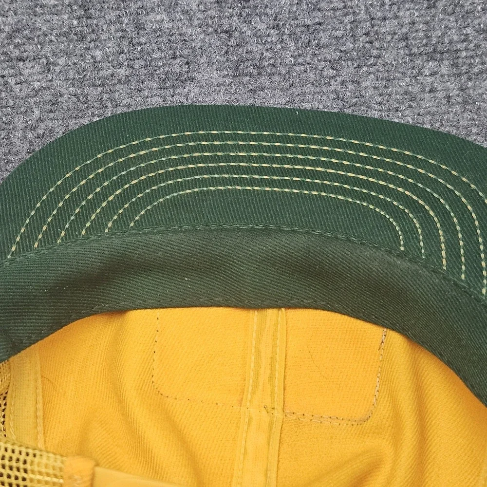 Vintage DeKalb Seed Trucker Hat Swingster Yellow Green Winged Corn‎ Made in USA